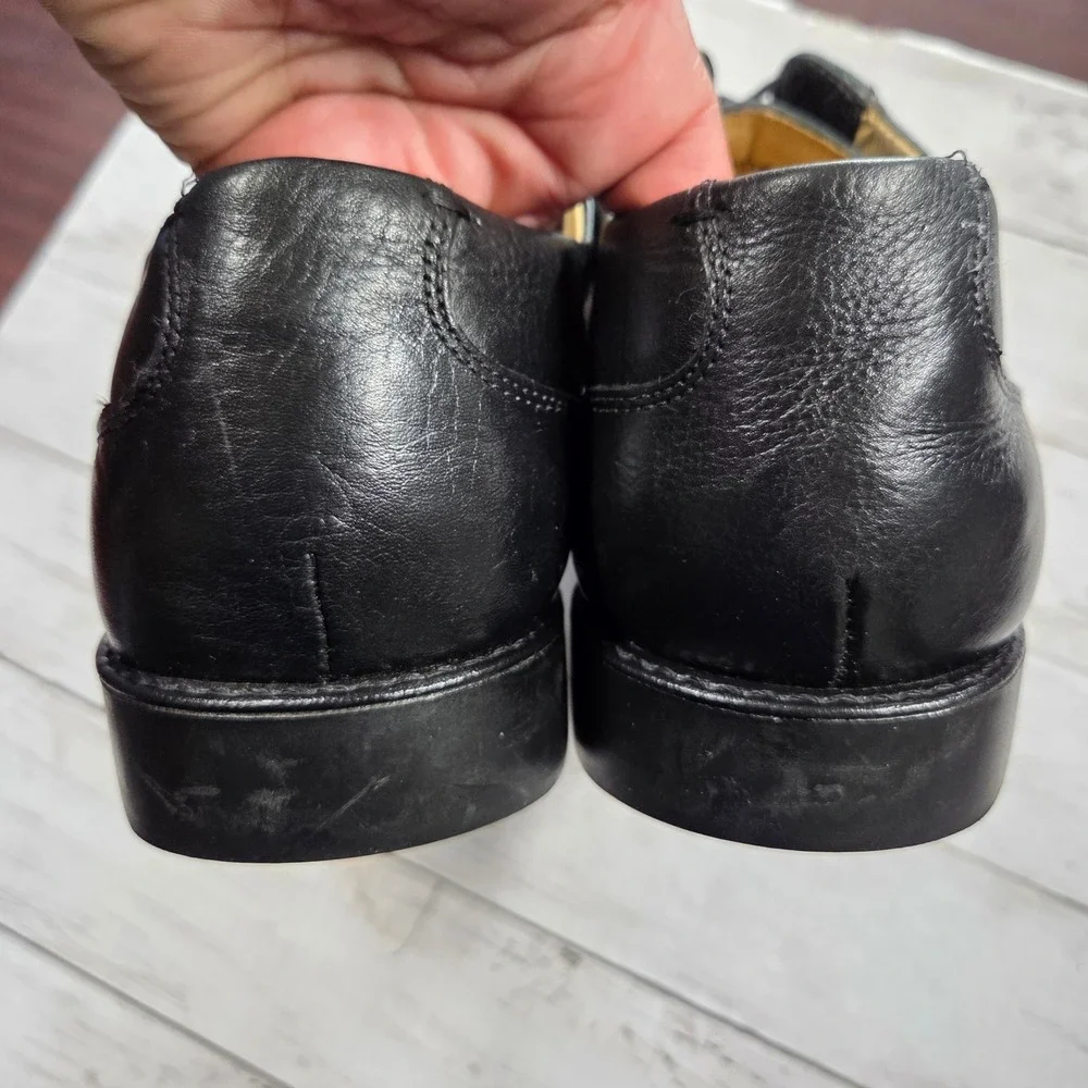 Belvedere Duke Cap Toe Oxford Mens 12 EEE Black Leather Derby Dress Shoes Brazil